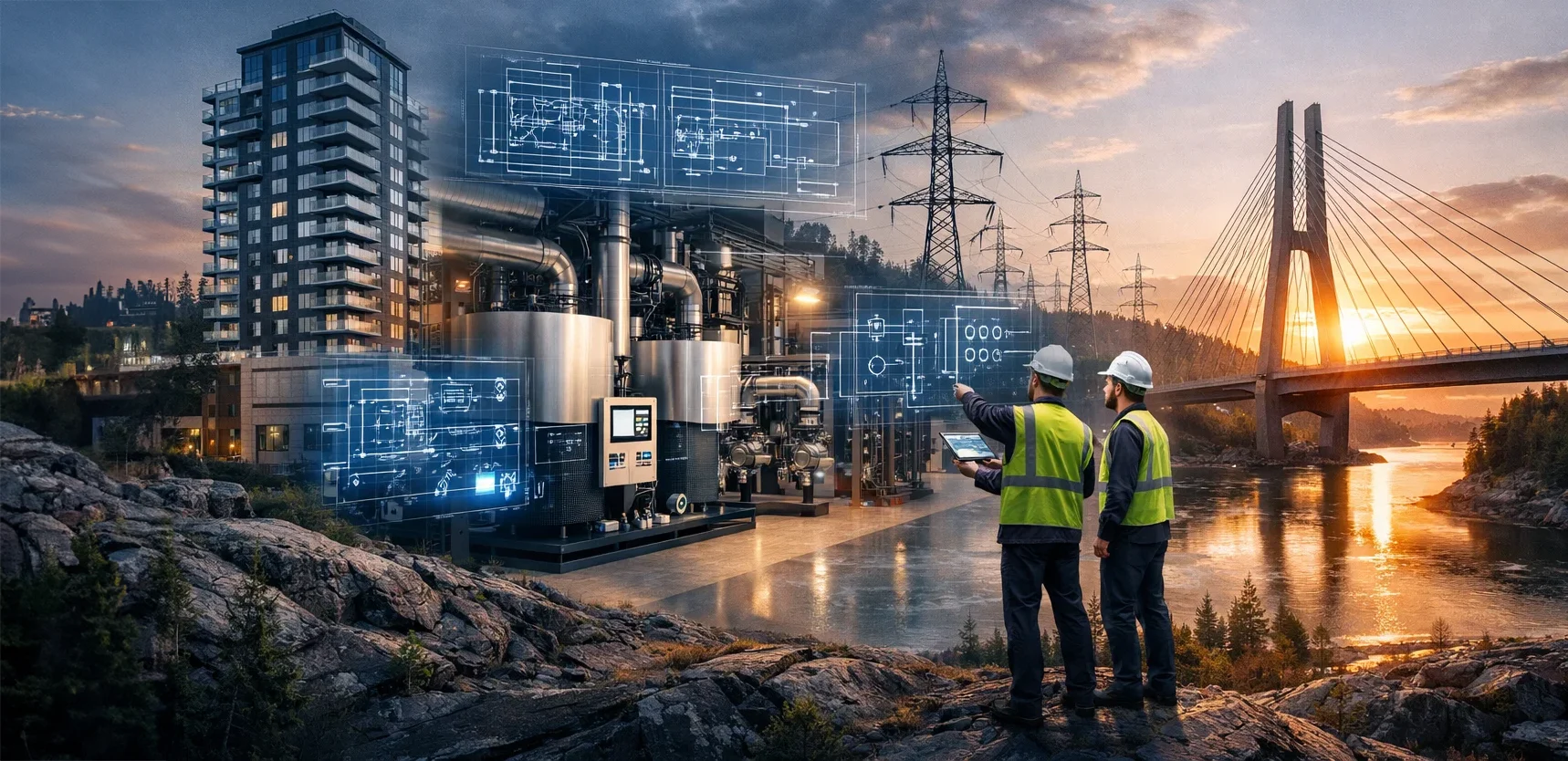 Consulting engineers in Sudbury, Ontario providing mechanical engineering, electrical engineering, HVAC design, and energy management solutions since 1987.